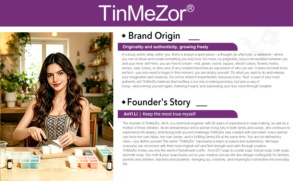 About TinMeZor | Handmade Soap & Natural Candle Brand