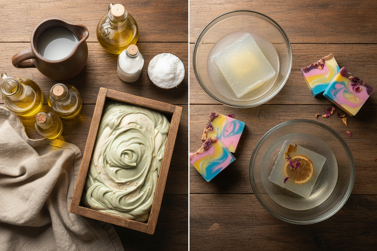 Cold Process vs Melt and Pour Soap Making