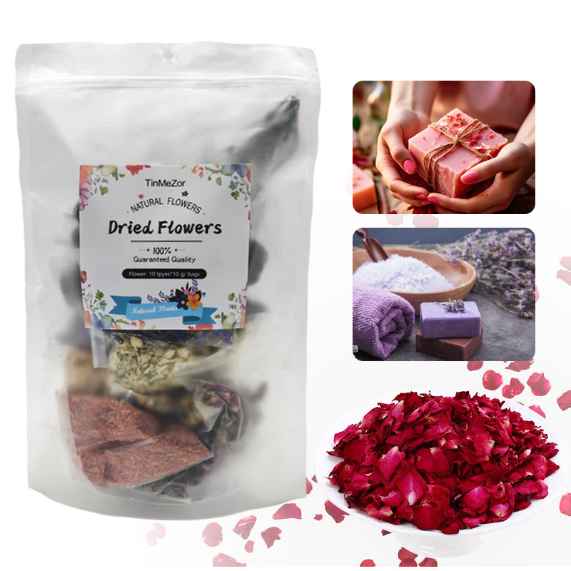 Dried Flowers for Soap,100% Natural Dried Flowers for Soap Making,Candle Making,DIY Lip Gloss (10)