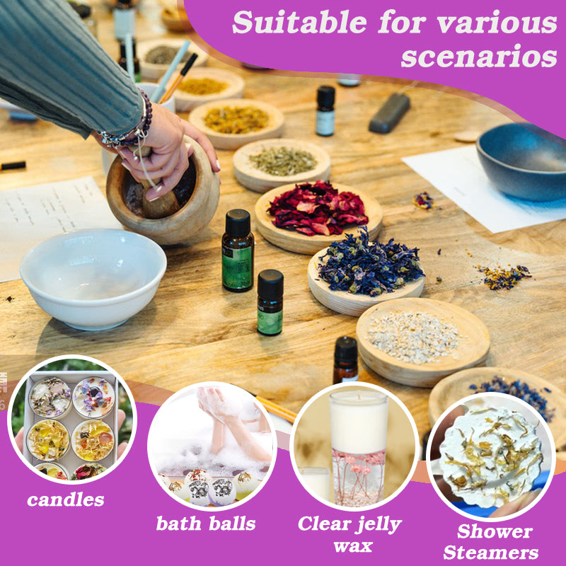 Dried Flowers for Soap,100% Natural Dried Flowers for Soap Making,Candle Making,DIY Lip Gloss (10)