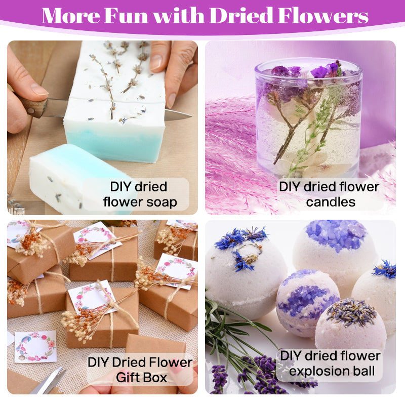 Dried Flowers for Soap,100% Natural Dried Flowers for Soap Making,Candle Making,DIY Lip Gloss (10)