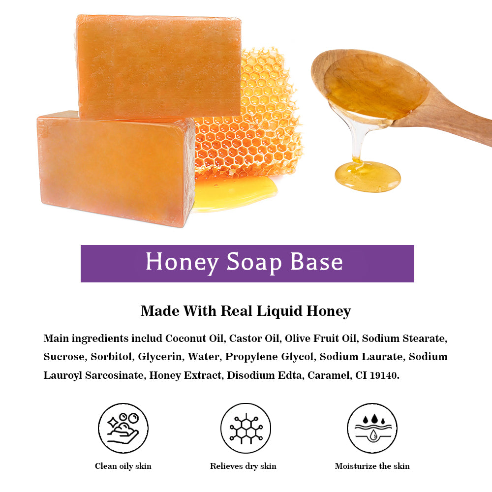 Honey Soap Base Gift Set Vegan,Natural,Soap Making Supplies 10lbs,DIY Handmade for Crafting Making