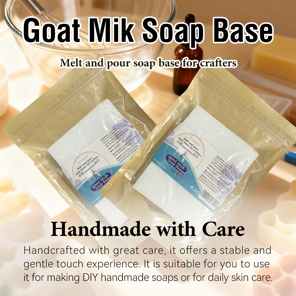Goat Milk Soap Base Bar Glycerin to Make Homemade Soap - Easy to Melt and Pour - Moisturizing - 1LB
