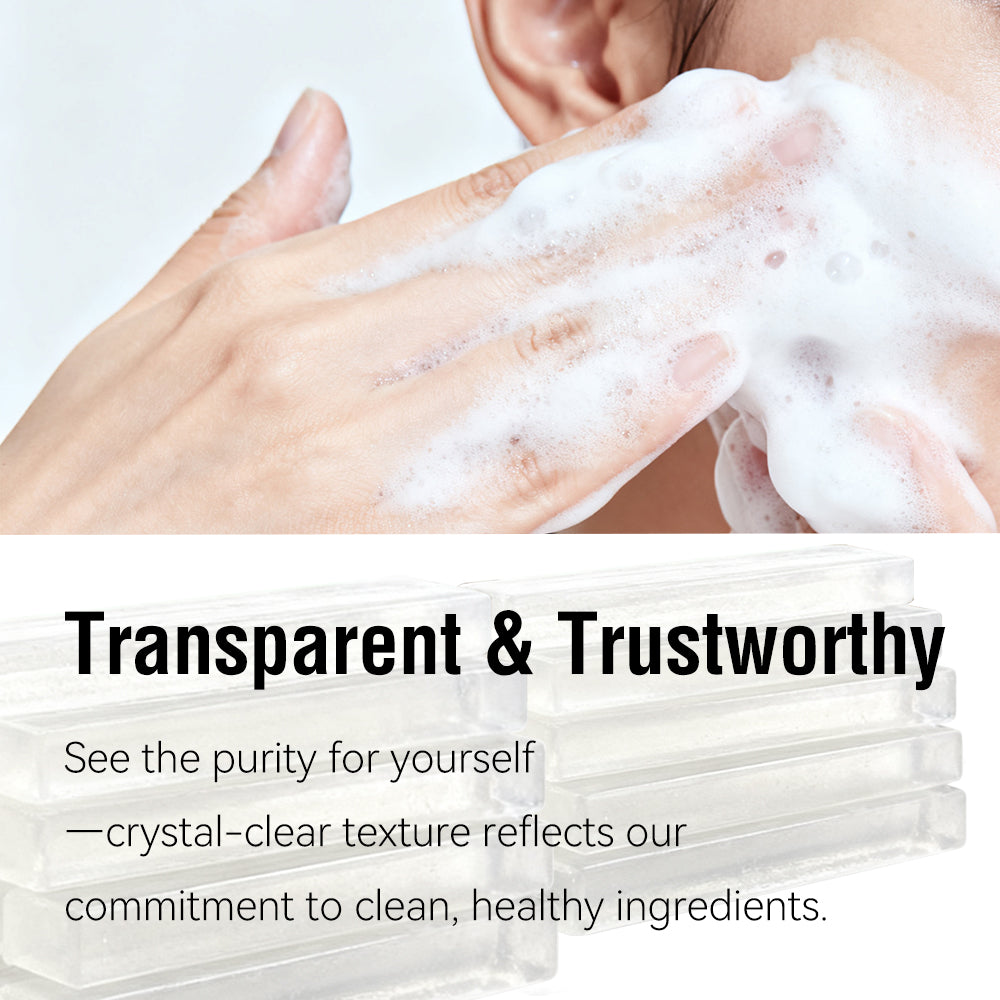 Glycerin Soap Base Natural Melt and Pour Clear for Crafting and Soap Making Easy to Cut - 1LB