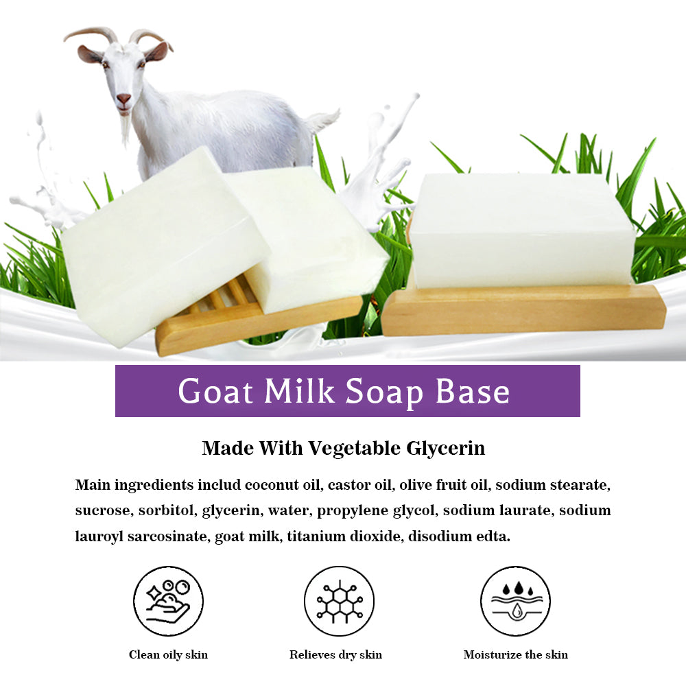 Unscented Goat Milk Melt and Pour Glycerin Soap Base 25.2 lb – Help Moisturize Dry Skin Soap Making Supplies for DIY, Crafts