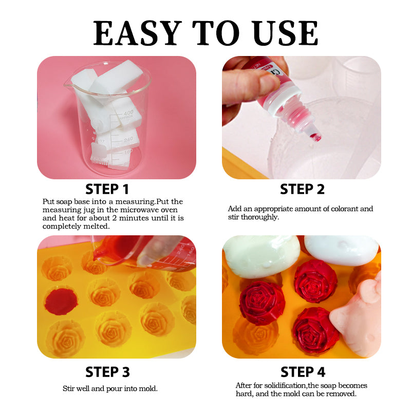 Soap Paint Set 36 Colours Food Colouring - 5ml/Bottle Liquid Soap, Food Grade Soap Paints for DIY Bath Bombs for Soap Making Supplies