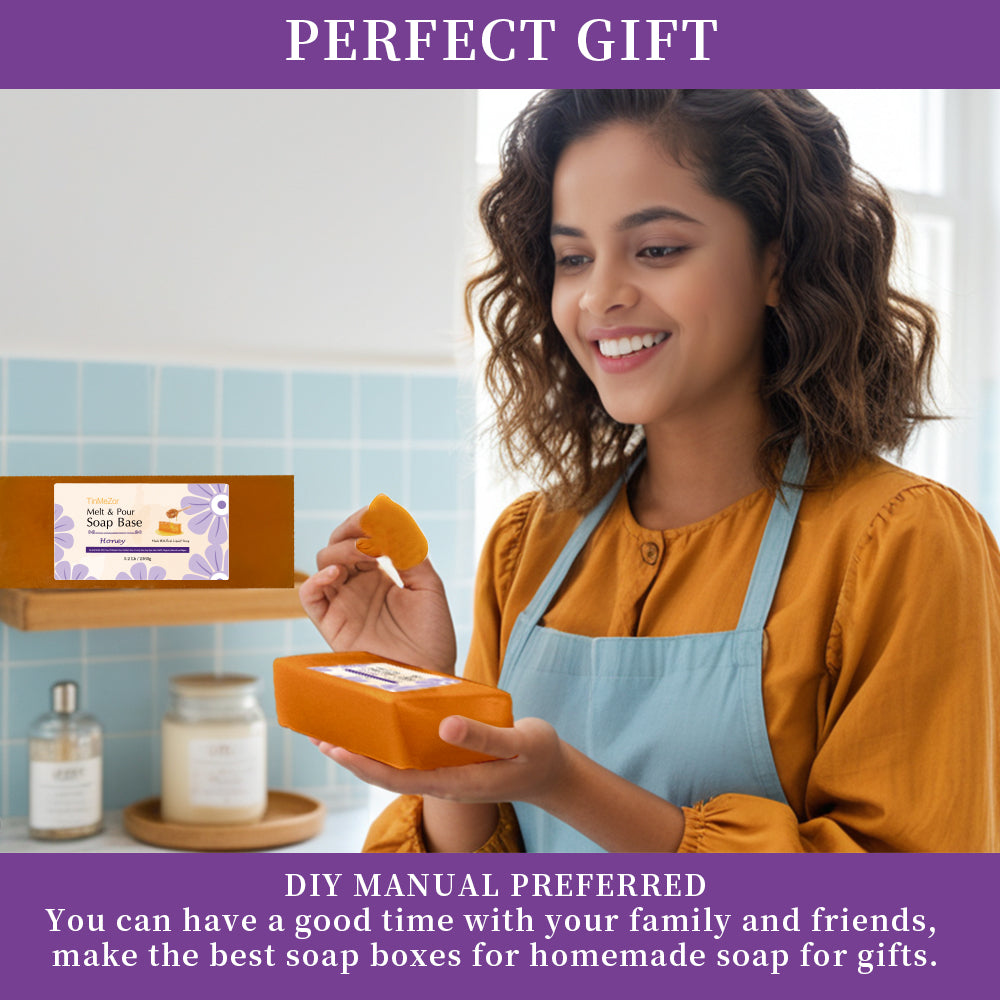 5.2 lbs Honey Soap Base Clear, DIY Handmade Vegan, Cruelty Free, Easy to Cut - Moisturizing Melt and Pour for Soap Making