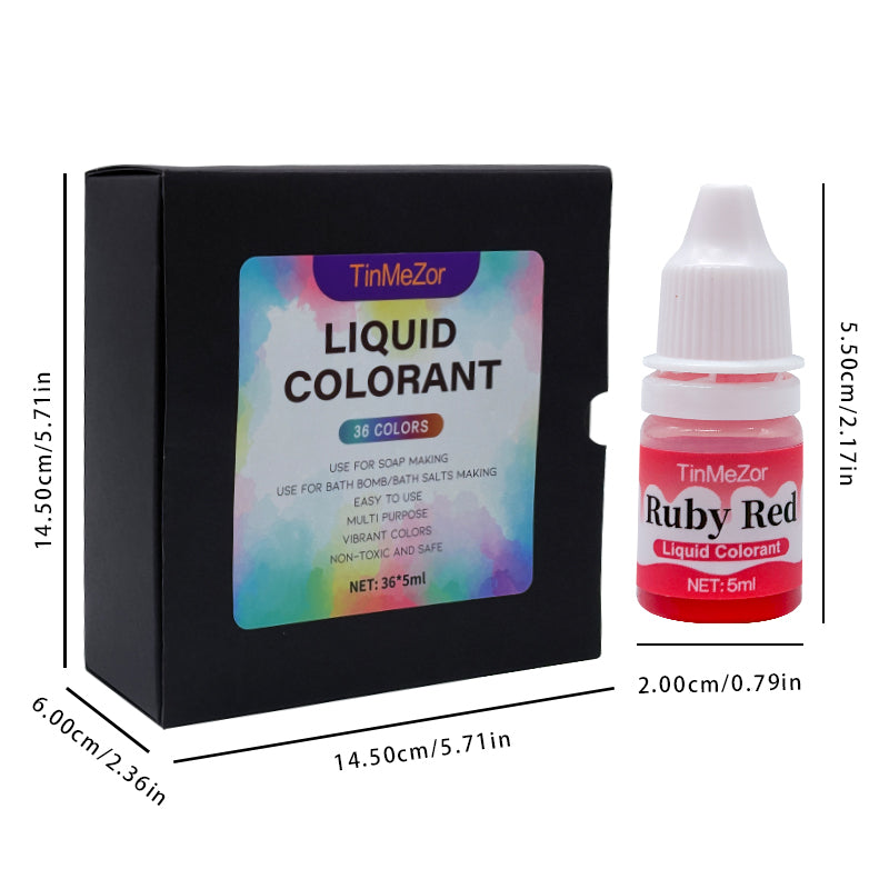 Soap Paint Set 36 Colours Food Colouring - 5ml/Bottle Liquid Soap, Food Grade Soap Paints for DIY Bath Bombs for Soap Making Supplies