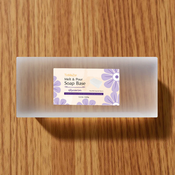 Melt and Pour Glycerin Soap Base for Crafting and Soap Making Easy to Cut - 5.2 Pound